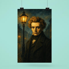 Søren Kierkegaard under Copenhagen lamplight poster 6