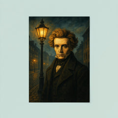 Søren Kierkegaard under Copenhagen lamplight poster 8