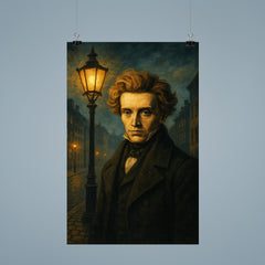 Søren Kierkegaard under Copenhagen lamplight poster 9