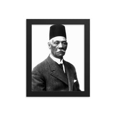 Saad Zaghloul framed print on a plain backdrop in size 8"x10".