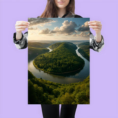 Saarschleife River Bend Germany poster 3