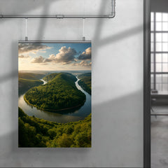 Saarschleife River Bend Germany poster 4