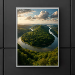 Saarschleife River Bend Germany poster 5