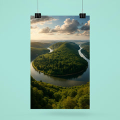 Saarschleife River Bend Germany poster 6