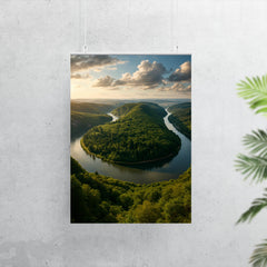 Saarschleife River Bend Germany poster 7