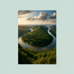 Saarschleife River Bend Germany poster 8