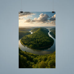 Saarschleife River Bend Germany poster 9