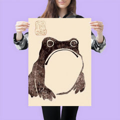 Sad Faced Frog by Matsumoto Hoji poster 3