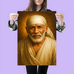 Sai Baba of Shirdi portrait poster 3