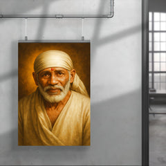 Sai Baba of Shirdi portrait poster 4