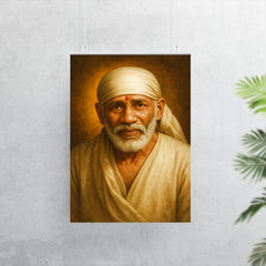 Sai Baba of Shirdi portrait poster 7