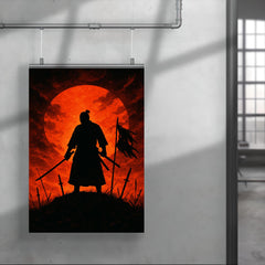 Saigō Takamori final stand silhouette poster 4