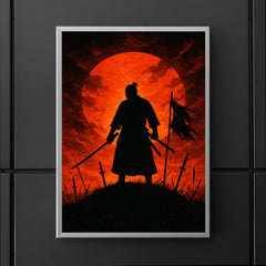 Saigō Takamori final stand silhouette poster 5
