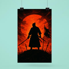 Saigō Takamori final stand silhouette poster 6