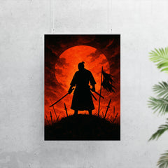 Saigō Takamori final stand silhouette poster 7