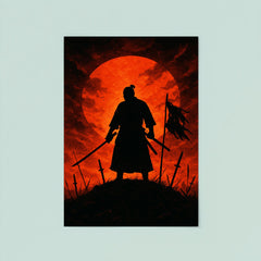 Saigō Takamori final stand silhouette poster 8