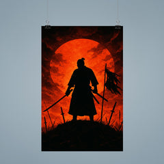 Saigō Takamori final stand silhouette poster 9