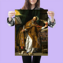 Saint Augustine by Philippe de Champaigne, 1650 poster 3
