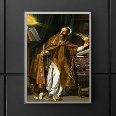 Saint Augustine by Philippe de Champaigne, 1650 poster 5