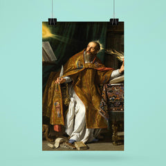 Saint Augustine by Philippe de Champaigne, 1650 poster 6