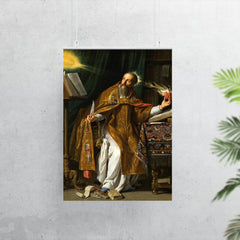 Saint Augustine by Philippe de Champaigne, 1650 poster 7