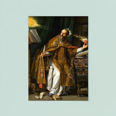 Saint Augustine by Philippe de Champaigne, 1650 poster 8