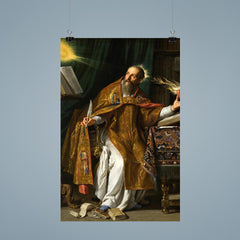 Saint Augustine by Philippe de Champaigne, 1650 poster 9