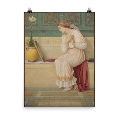 Saint Catherine by Mary Lizzie Macomber poster on a plain backdrop in size 8"x10".