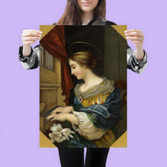 Saint Cecilia Playing the Organ by Carlo Dolci poster 3