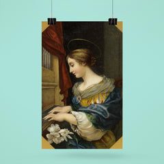Saint Cecilia Playing the Organ by Carlo Dolci poster 6
