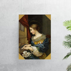 Saint Cecilia Playing the Organ by Carlo Dolci poster 7