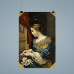 Saint Cecilia Playing the Organ by Carlo Dolci poster 9