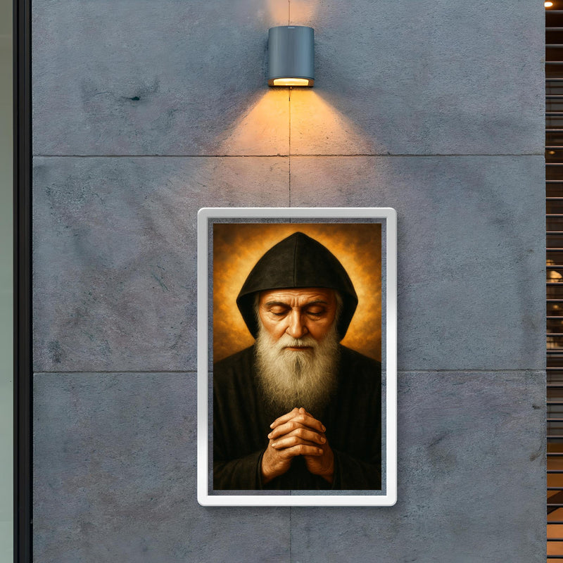 Saint Charbel Makhlouf portrait poster 2