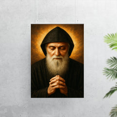 Saint Charbel Makhlouf portrait poster 7