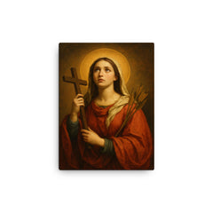 Saint Christina canvas print on a plain backdrop in size 12"x16".