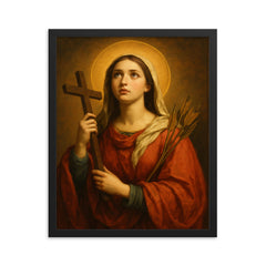 Saint Christina framed print on a plain backdrop in size 16"x20".