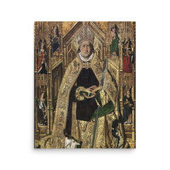 Saint Dominic of Silos poster on a plain backdrop in size 16"x20".