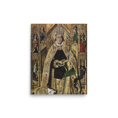 Saint Dominic of Silos poster on a plain backdrop in size 8"x10".