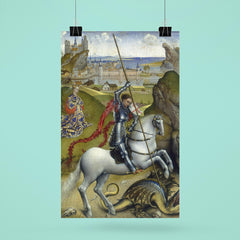 Saint George and the Dragon by Rogier van der Weyden, 1432-1435 poster 6