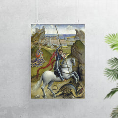 Saint George and the Dragon by Rogier van der Weyden, 1432-1435 poster 7