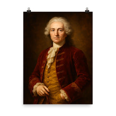 Saint Germain the Count poster on a plain backdrop in size 8"x10".