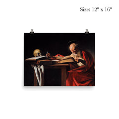 Saint Jerome in His Study by Caravaggio poster 3