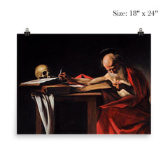 Saint Jerome in His Study by Caravaggio poster 5