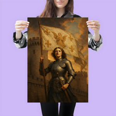Saint Joan of Arc banner at Orléans walls poster 3