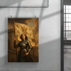 Saint Joan of Arc banner at Orléans walls poster 4