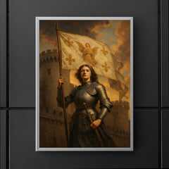Saint Joan of Arc banner at Orléans walls poster 5