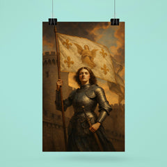 Saint Joan of Arc banner at Orléans walls poster 6