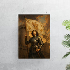 Saint Joan of Arc banner at Orléans walls poster 7