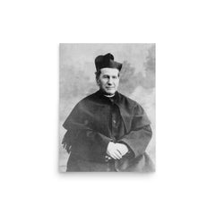Saint John Bosco poster on a plain backdrop in size 12"x16".