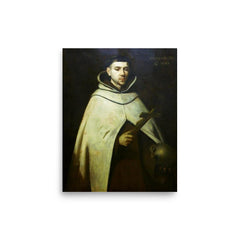 Saint John of the Cross poster on a plain backdrop in size 8"x10".